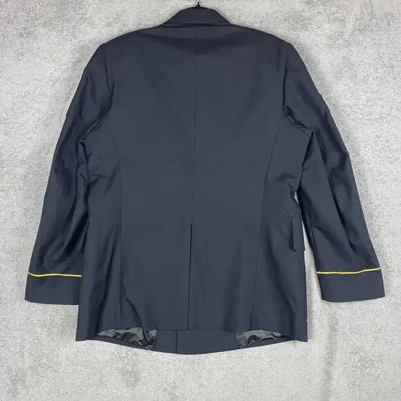 え US Army Dress Blue 450 Service Coat Mens 42R ASU Cavalry Staff